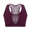 easyforever Kids Girls Stretchy Racer Back Hip Hop Jazz Dance Crop Top Sleeveless Shirt Mesh Splice Yoga Sports Bra Burgundy 12 Years view 1