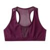 easyforever Kids Girls Stretchy Racer Back Hip Hop Jazz Dance Crop Top Sleeveless Shirt Mesh Splice Yoga Sports Bra Burgundy 12 Years view 3