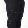 Black Dance Leggings Girls Footed Trojan Jacquard Tights for Ballet, Daily Life view 3