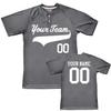 Custom Baseball Jersey 2 Button Solid Color with Logo| Charcoal | Youth Small view 1