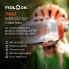 FIDLOCK Twist Bottle 450ml & Bike Base Set for Kids | Bike Water Bottle Holder with Attached | Connector Twist Plus Base Mount | Cage Free Magnetic Bicycle Water Holder Mount | Clear view 3