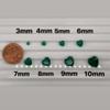 0.43-0.53 Cts of 5x5 mm AAA Heart Cut Lab Created Emerald (1 pc) Loose Gemstone view 3
