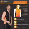 SaunaTek Men's Sauna Hooded Vest Sweat Suit for Exercise and Heat Training, Neoprene, X-Large view 2