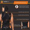 SaunaTek Men's Sauna Hooded Vest Sweat Suit for Exercise and Heat Training, Neoprene, X-Large view 3