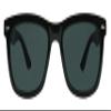 ShadyVEU Super Dark Lens Round Sunglasses Retro Thick Border Frame Spring Hinge UV Protection Migraine Shades (Glossy Black) view 3
