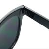 ShadyVEU Super Dark Lens Round Sunglasses Retro Thick Border Frame Spring Hinge UV Protection Migraine Shades (Glossy Black) view 4