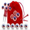 Clip Wipes Republican Golf Balls | Republican Golf Gifts & Accessories Package #4 (Round-Red) view 1