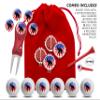 Clip Wipes Republican Golf Balls | Republican Golf Gifts & Accessories Package #4 (Round-Red) view 2