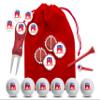 Clip Wipes Republican Golf Balls | Republican Golf Gifts & Accessories Package #4 (Republican-Red) view 1