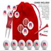 Clip Wipes Republican Golf Balls | Republican Golf Gifts & Accessories Package #4 (Republican-Red) view 2