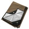 Arcturus Insulated Tarp, Reusable Heavy Duty Thermal Survival Blanket  60x82in, Reflects 90% Body Heat, Waterproof, Windproof, 3-Layer Design, Reinforced Grommets, Coyote Brown view 1
