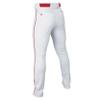 Easton | RIVAL+ Piped Baseball Pant | White/Red | Adult | Medium view 2