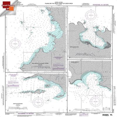 Paradise Cay Publications NGA Chart 21543: Plan: Puerto Sandino, Approx. Size 21" x 28" (Small Format Waterproof)