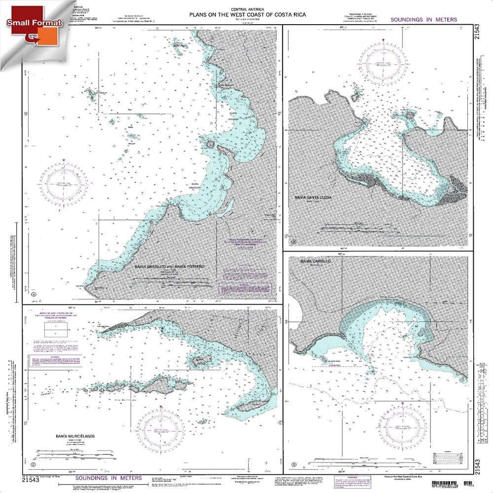 Paradise Cay Publications NGA Chart 21543: Plan: Puerto Sandino, Approx. Size 21" x 28" (Small Format Waterproof)