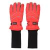 SnowStoppers Kid's Waterproof Long Cuff Winter Gloves (Red, Extra large) view 3