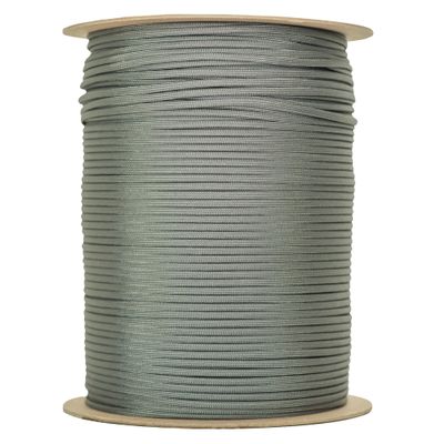 The Paracord Store | Type III 550 Paracord - 1000 FT Spool, Charcoal Grey | Heavy Duty 7 Strand Tactical Paracord - USA Made Nylon Outdoor Parachute Cord for Camping, Fishing & More - Survival Cord