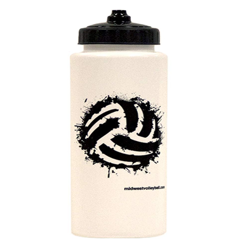 32 Oz. MWV Sport Water Bottle with Mighty Shot Valve, White, 32 oz