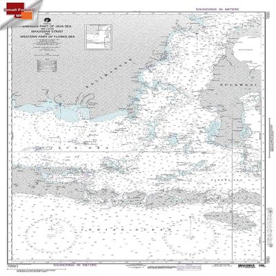 Paradise Cay Publications NGA Chart 72021: Java Sea, Approx. Size 21" x 29" (Small Format Waterproof)