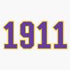 1911 Omega Que Dog Roo Nasty Dawg Psi Phi Sticker Vinyl Bumper Sticker Decal Waterproof 5" view 1