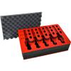 Pistol & Magazine Storage Foam Insert For Apache 4800 Case | 2 Piece Set | Pre-Cut Military Grade Polyethylene Foam Base And Protective Lid Foam Insert (Case Not Included) view 1