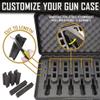 Pistol & Magazine Storage Foam Insert For Apache 4800 Case | 2 Piece Set | Pre-Cut Military Grade Polyethylene Foam Base And Protective Lid Foam Insert (Case Not Included) view 3