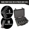 Pistol & Magazine Storage Foam Insert For Apache 4800 Case | 2 Piece Set | Pre-Cut Military Grade Polyethylene Foam Base And Protective Lid Foam Insert (Case Not Included) view 4