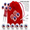 Clip Wipes Republican Golf Balls | Republican Golf Gifts & Accessories Package #4 (Round-White) view 2