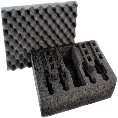 Pistol & Magazine Storage Foam Insert For Apache 4800 Case | 2 Piece Set | Pre-Cut Military Grade Polyethylene Foam Base And Protective Lid Liner (Case Not Included)