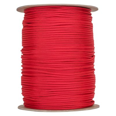 The Paracord Store | Type III 550 Paracord - 1000 FT Spool, Imperial Red | Heavy Duty 7 Strand Tactical Paracord - USA Made Nylon Outdoor Parachute Cord for Camping, Fishing & More - Survival Cord