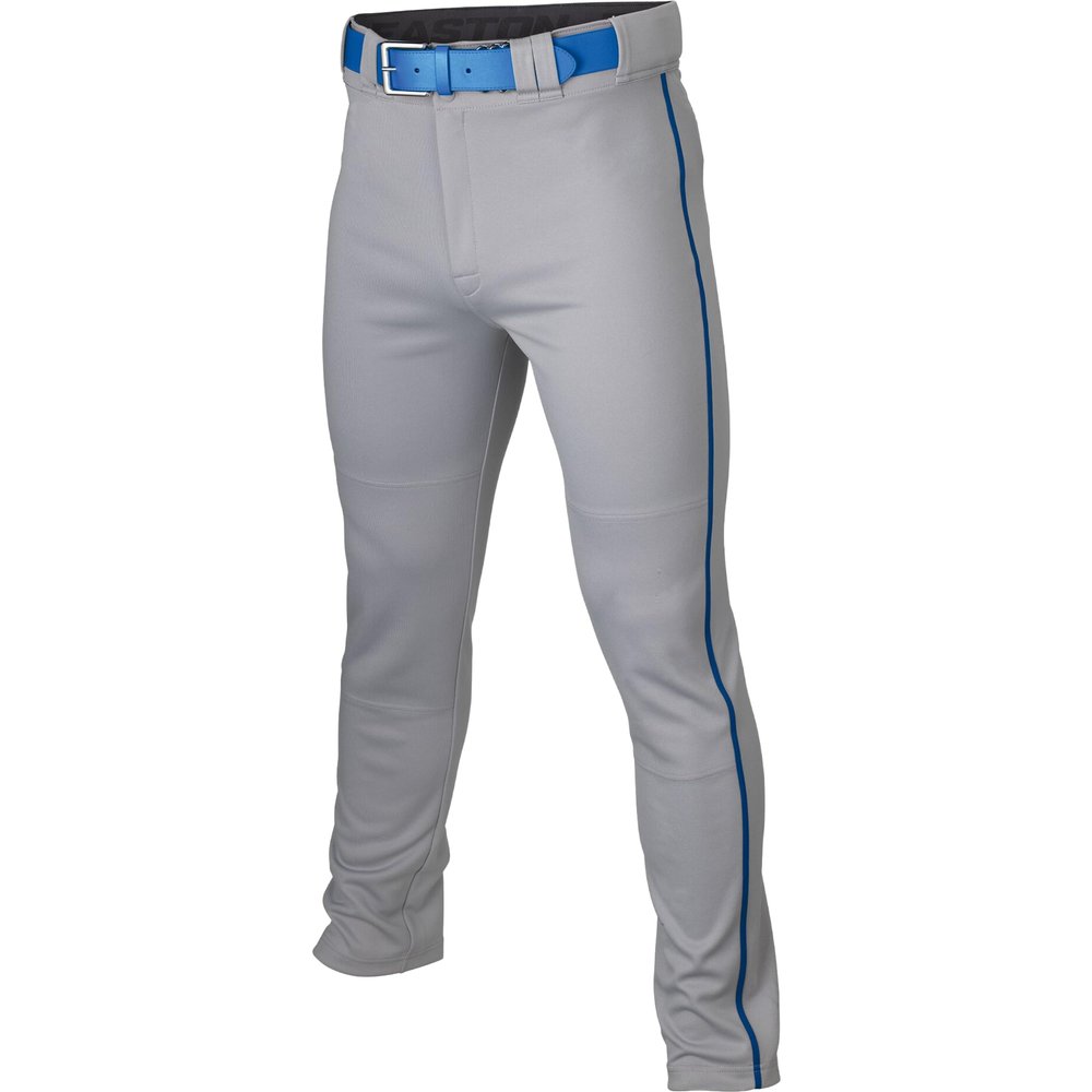 Easton | RIVAL+ Piped Baseball Pant | Grey/Royal | Youth | Large
