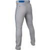 Easton | RIVAL+ Piped Baseball Pant | Grey/Royal | Youth | Large view 2