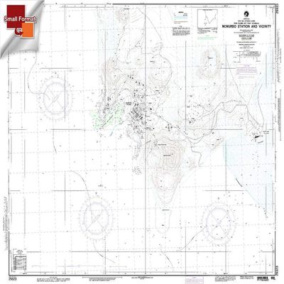 Paradise Cay Publications NGA Chart 29323: Mc Murdo Sta and Vicinity, Approx. Size 21" x 32" (Small Format Waterproof)