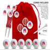 Clip Wipes Republican Golf Balls | Republican Golf Gifts & Accessories Package #4 (Republican-White) view 2