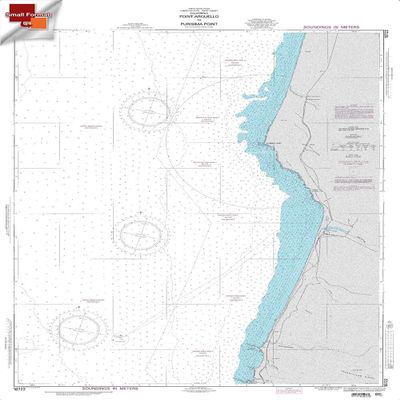Paradise Cay Publications NGA Chart 18722: Point Arguello to Purisima Point, Approx. Size 21" x 30" (Small Format Waterproof)