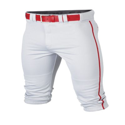 Easton | RIVAL+ Knicker Piped Baseball Pant | White/Red | Adult | Large