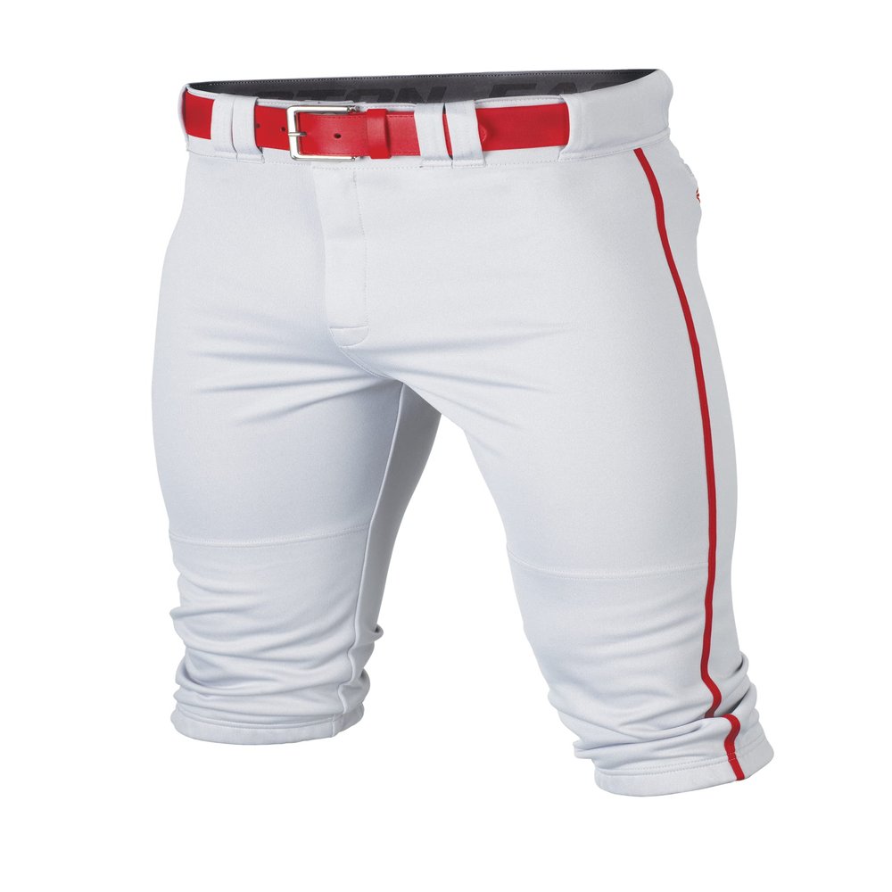 Easton | RIVAL+ Knicker Piped Baseball Pant | White/Red | Adult | Large