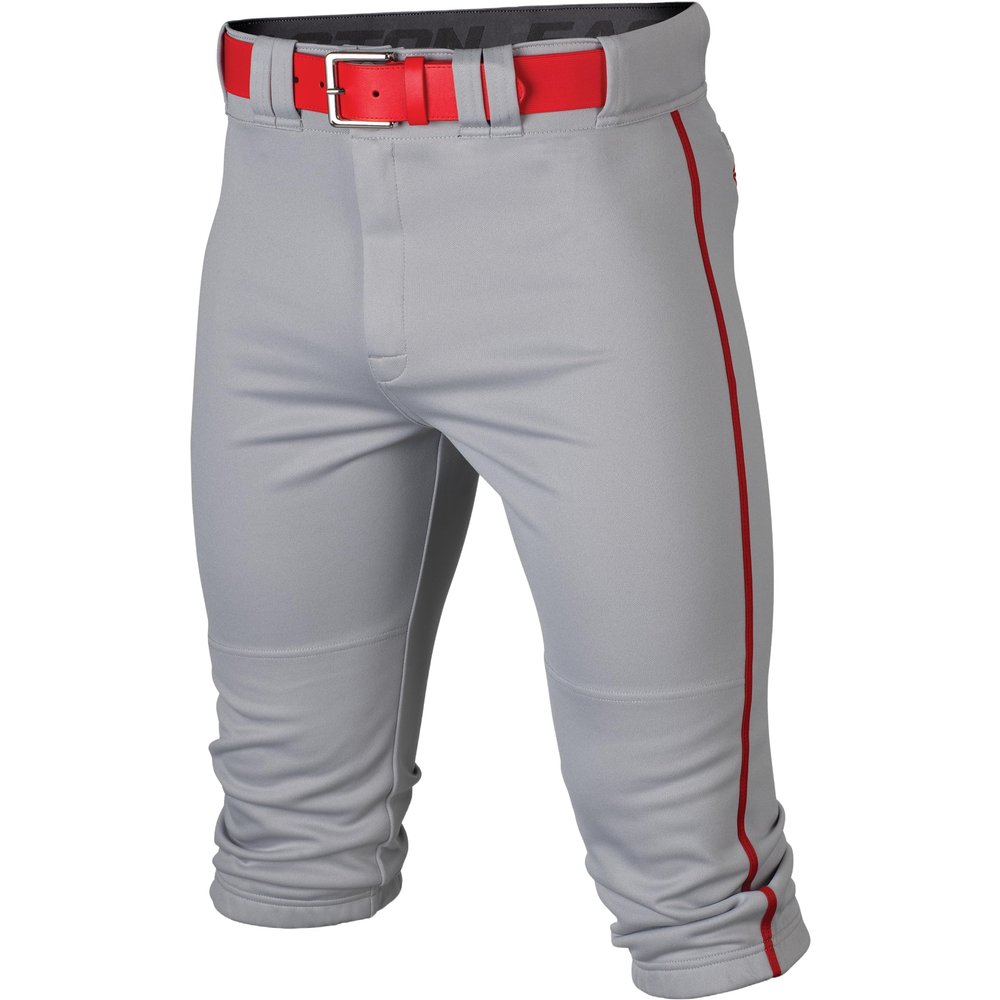 Easton | RIVAL+ Knicker Piped Baseball Pant | Grey/Red | Youth | Small
