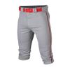 Easton | RIVAL+ Knicker Piped Baseball Pant | Grey/Red | Adult | Medium view 1