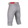 Easton | RIVAL+ Knicker Piped Baseball Pant | Grey/Red | Adult | Medium view 2