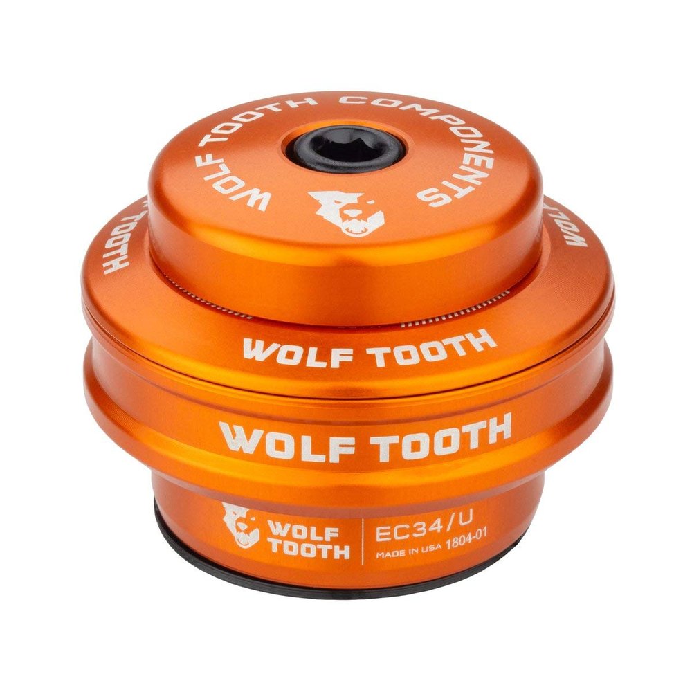 Wolf Tooth Performance EC34/28.6 Upper Headset 16mm Stack Orange