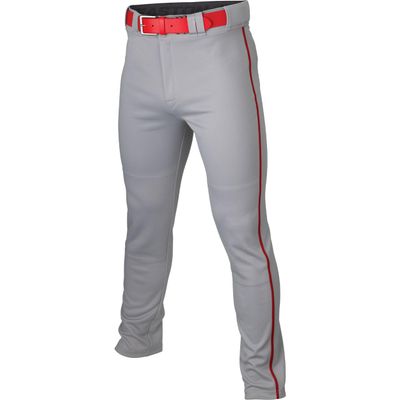 Easton | RIVAL+ Piped Baseball Pant | Grey/Red | Youth | Large