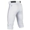 Easton | RIVAL+ Knicker Piped Baseball Pant | White/Black | Adult | Medium view 2