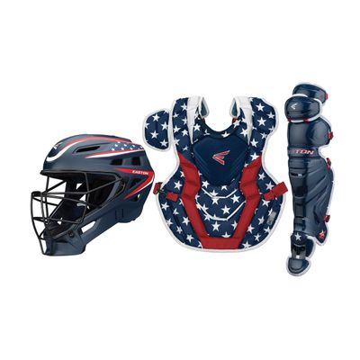EASTON ELITE X Baseball Catchers Equipment Box Set, Adult , Stars N Stripes