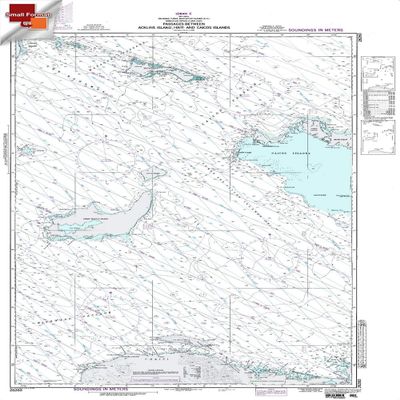 Paradise Cay Publications NGA Chart 26260: Passages Between Acklins Islands Haiti, Approx. Size 21" x 30" (Small Format Waterproof)