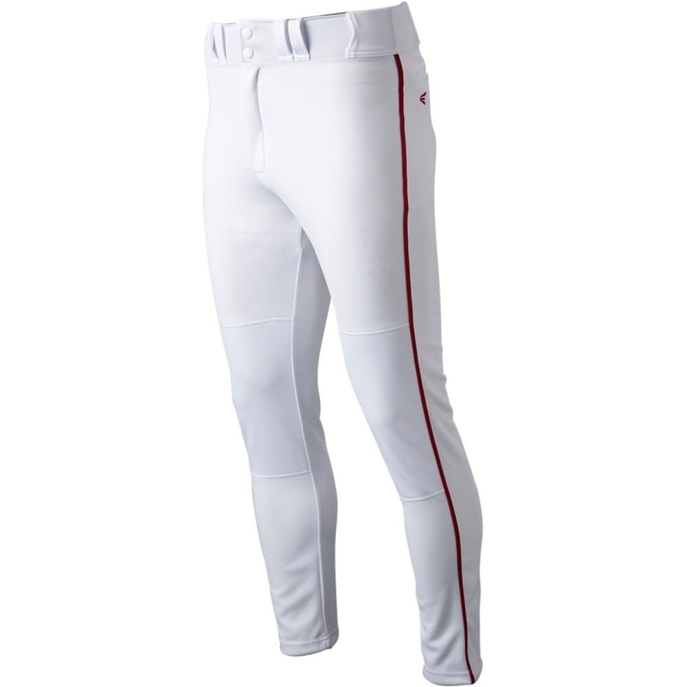 Easton | RIVAL+ Piped Baseball Pant | White/Red | Youth | XLarge