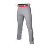 Easton | RIVAL+ Piped Baseball Pant | Grey/Red | Youth | Small view 1