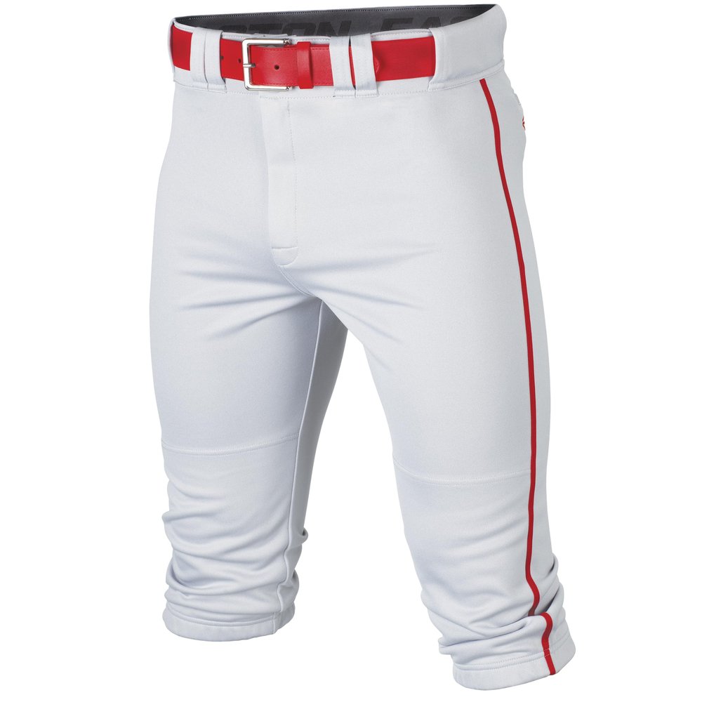 Easton | RIVAL+ Knicker Piped Baseball Pant | White/Red | Youth | Medium