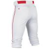 Easton | RIVAL+ Knicker Piped Baseball Pant | White/Red | Youth | Medium view 2