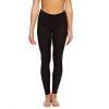 Felina Women's Sueded Athletic Leggings, Slimming Waistband Black view 2