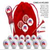 Clip Wipes Republican Golf Balls | Republican Golf Gifts & Accessories Package #6 (Seal-Red) view 2